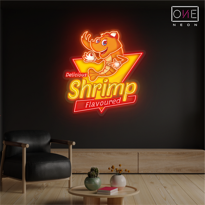 Delicious Shrimp Flavoured Artwork Led Neon Sign