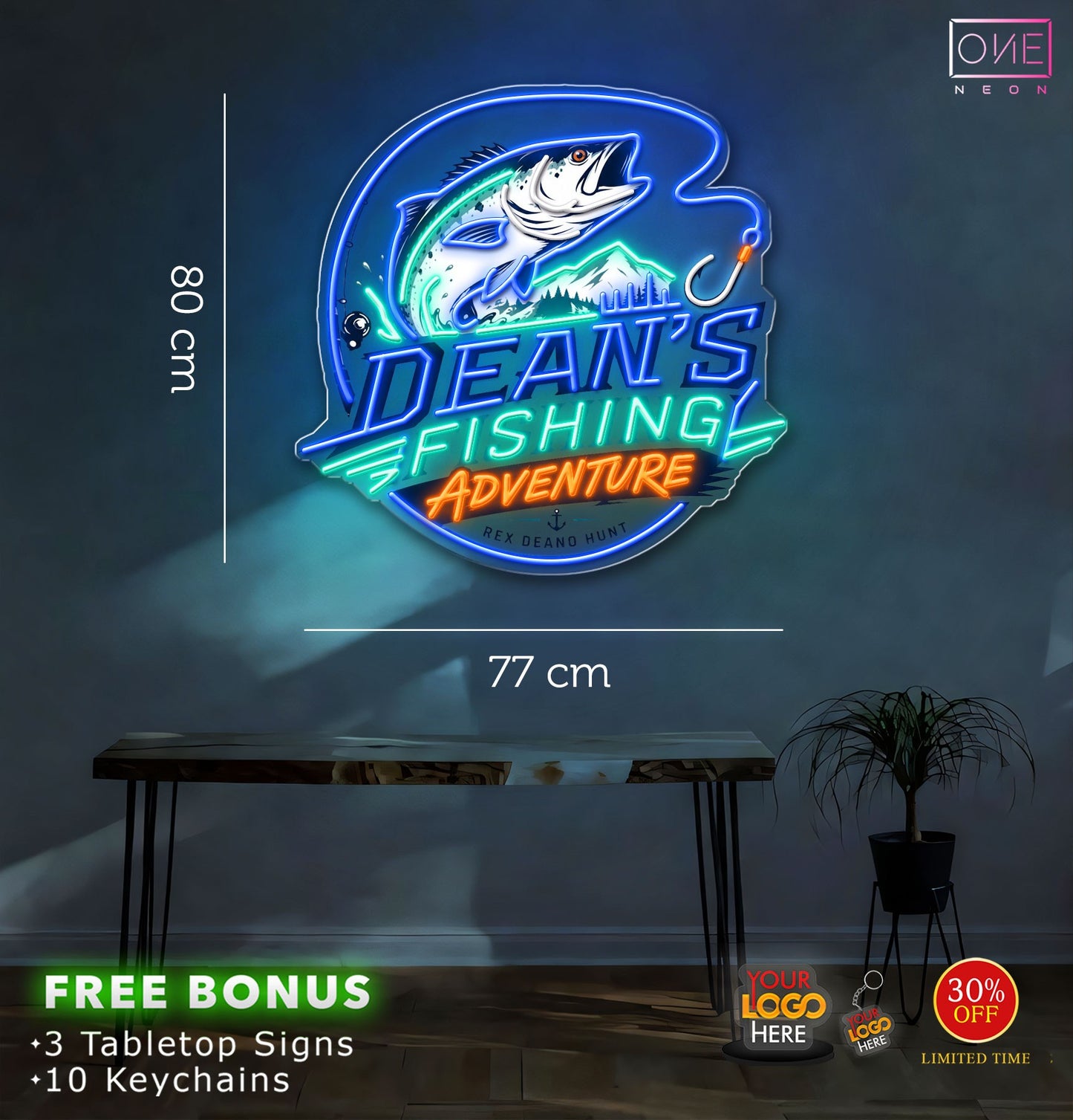 AV CREW + RUTHYS + FISHING | LED Neon Sign (3 signs)