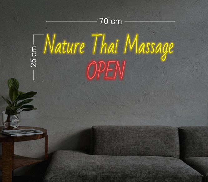 Nature Thai Massage Open| LED Neon Sign