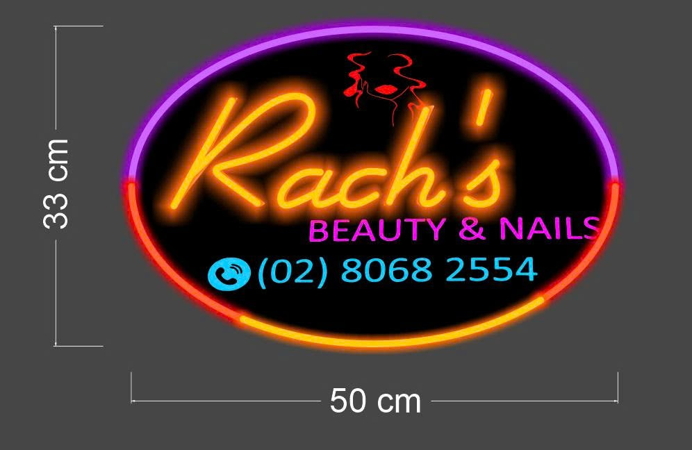 Rach's Beauty & Nails | LED Neon Sign