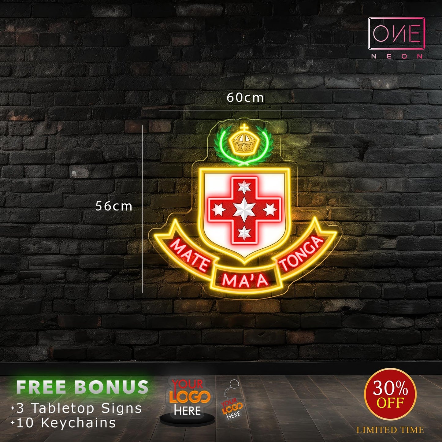 MATE MA'A TONGA | LED Neon Sign