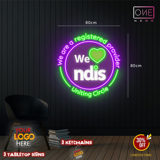 We ndis logo ( 2 signs) | LED Neon Sign