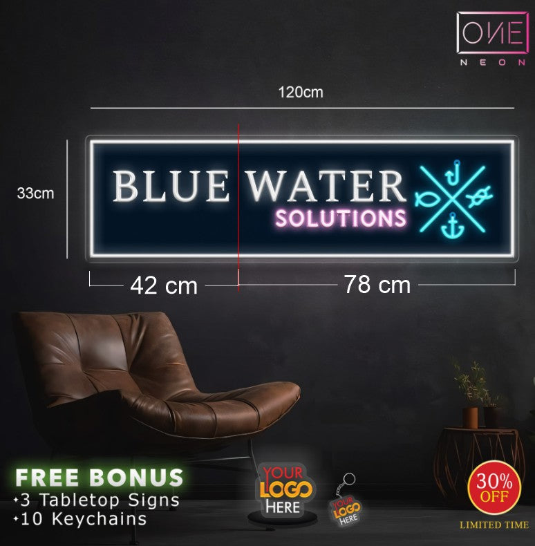 BLUE WATER | LED Neon Sign