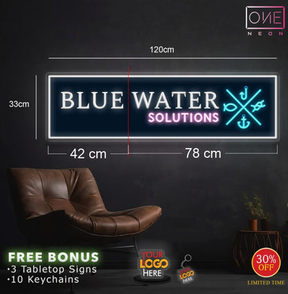 BLUE WATER | LED Neon Sign