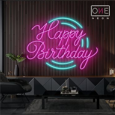 Happy Birthday Led Neon Sign