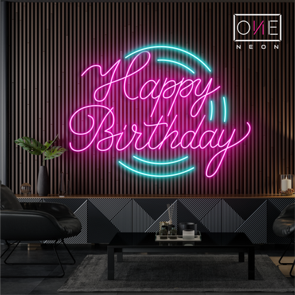 Happy Birthday Led Neon Sign