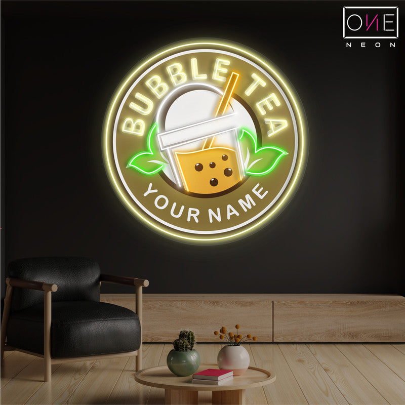 Bubble Tea Artwork Led Neon Sign