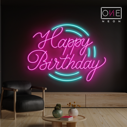 Happy Birthday Led Neon Sign