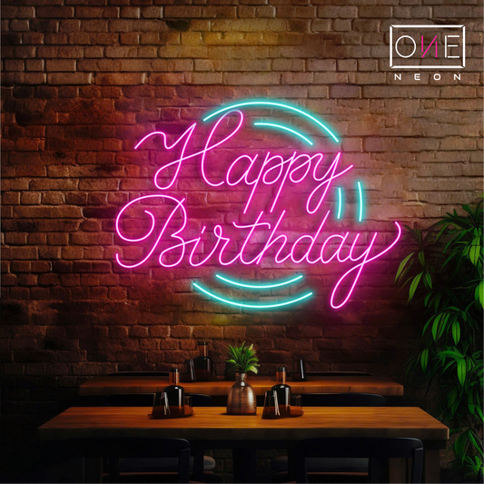 Happy Birthday Led Neon Sign