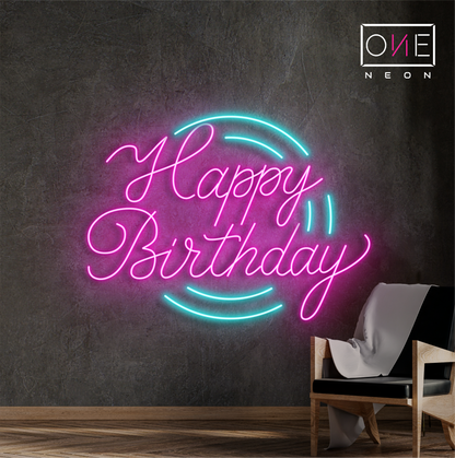Happy Birthday Led Neon Sign