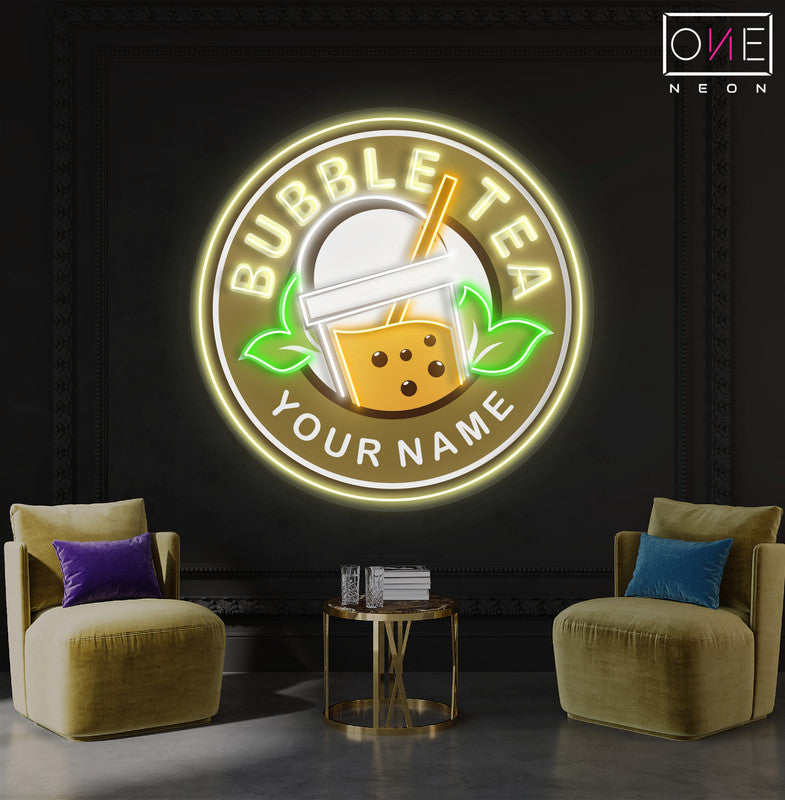 Bubble Tea Artwork Led Neon Sign