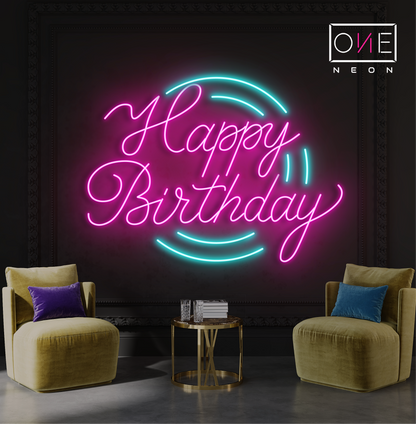 Happy Birthday Led Neon Sign