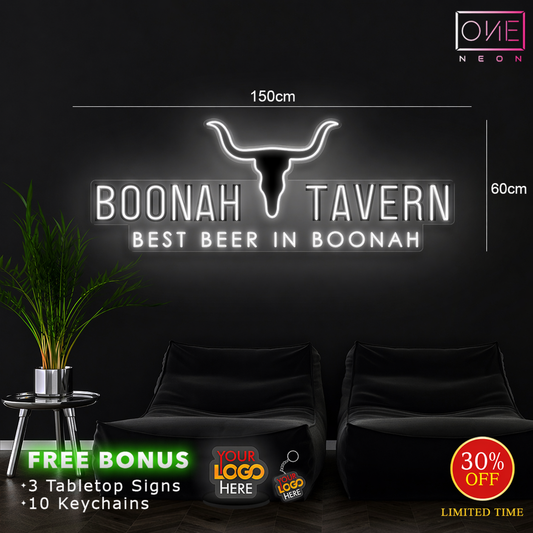 BOONAH TAVERN | LED Neon Sign