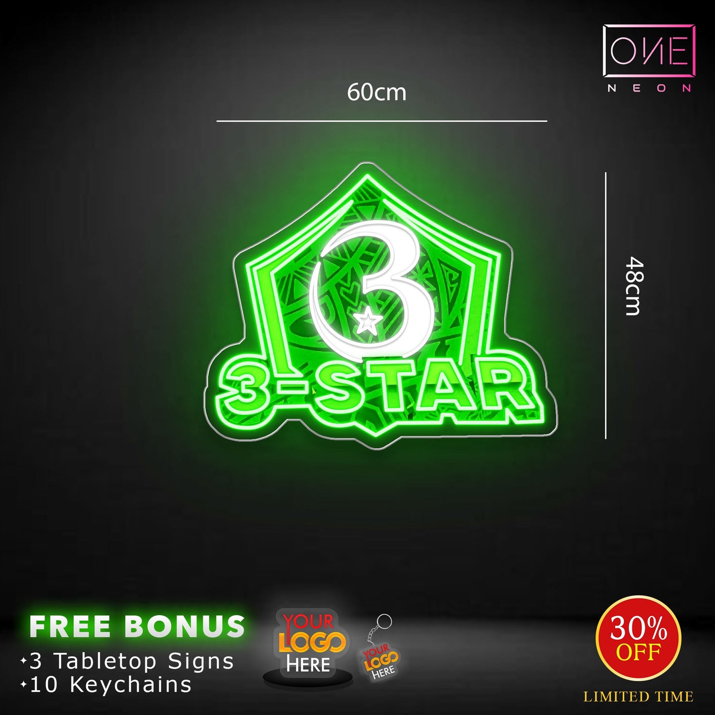 3-STAR | LED Neon Sign