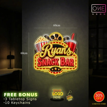 RYAN'S SNACK BAR | LED Neon Sign