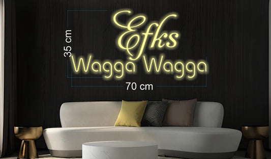Efks Wagga Wagga | LED Neon Sign (RGB)
