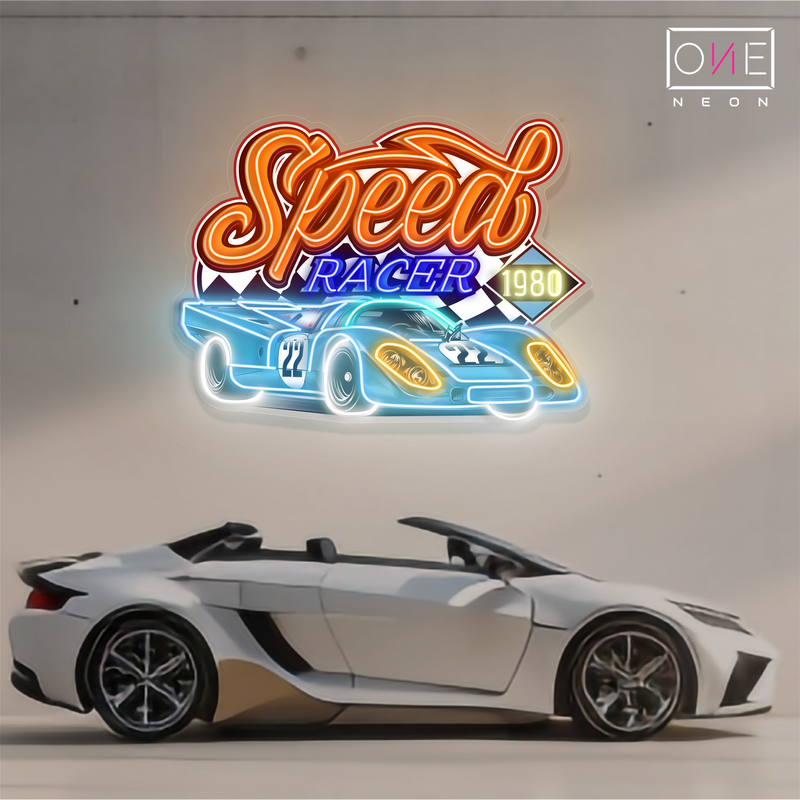 Panneau néon à LED Speed ​​Racer Artwork 