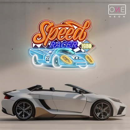 Panneau néon à LED Speed ​​Racer Artwork 