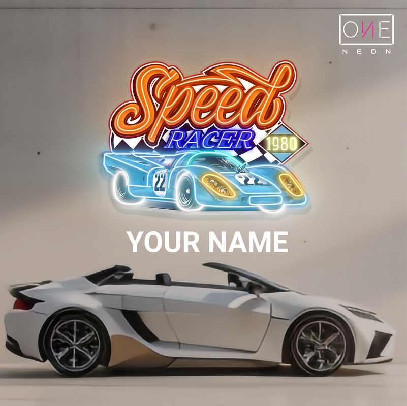 Panneau néon à LED Speed ​​Racer Artwork 