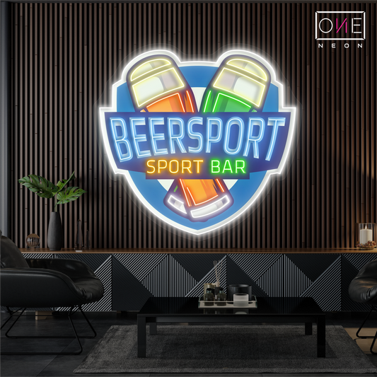 BeerSport Bar Artwork Led Neon Sign