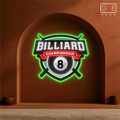 8 Ball Championship Artwork Led Neon Sign