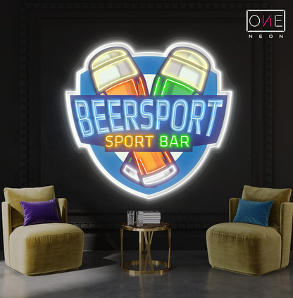 BeerSport Bar Artwork Led Neon Sign