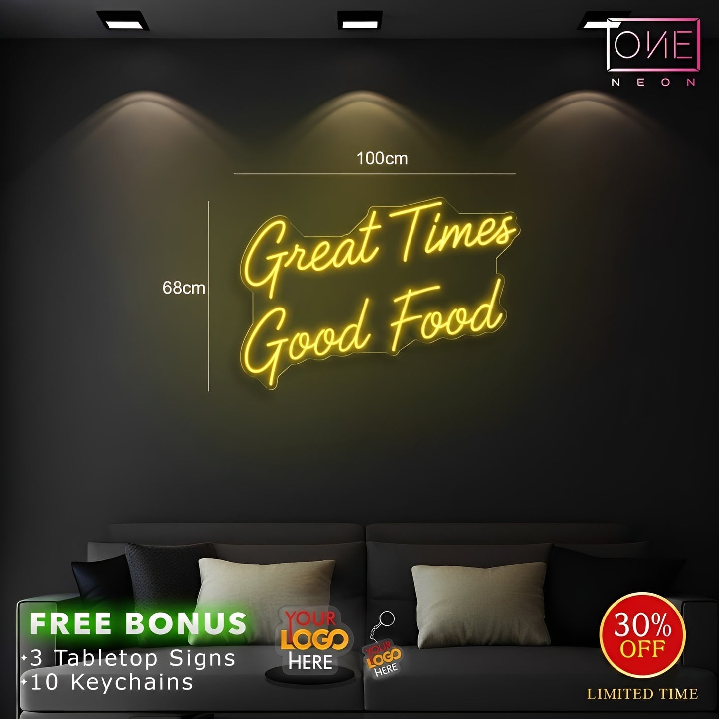 OUTBACK SMASH + Great times | LED Neon Sign (2 outdoor signs)