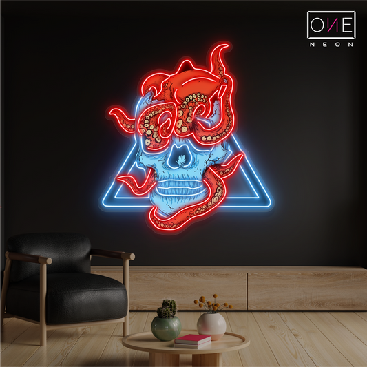 Tentacle Terror Artwork Led Neon Sign