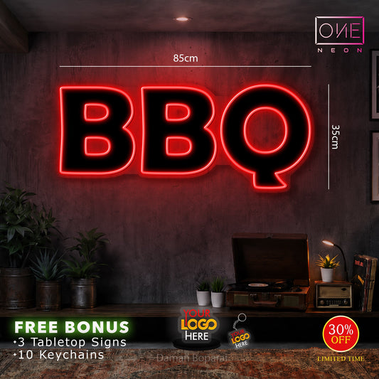 DEVIL'S PIT + BBQ | LED Neon Sign (3 signs)