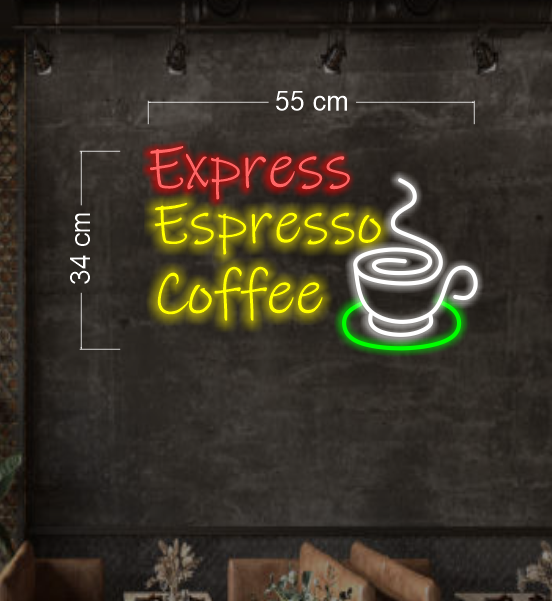 Express Espresso Coffee ( 2 signs) | LED Neon Sign