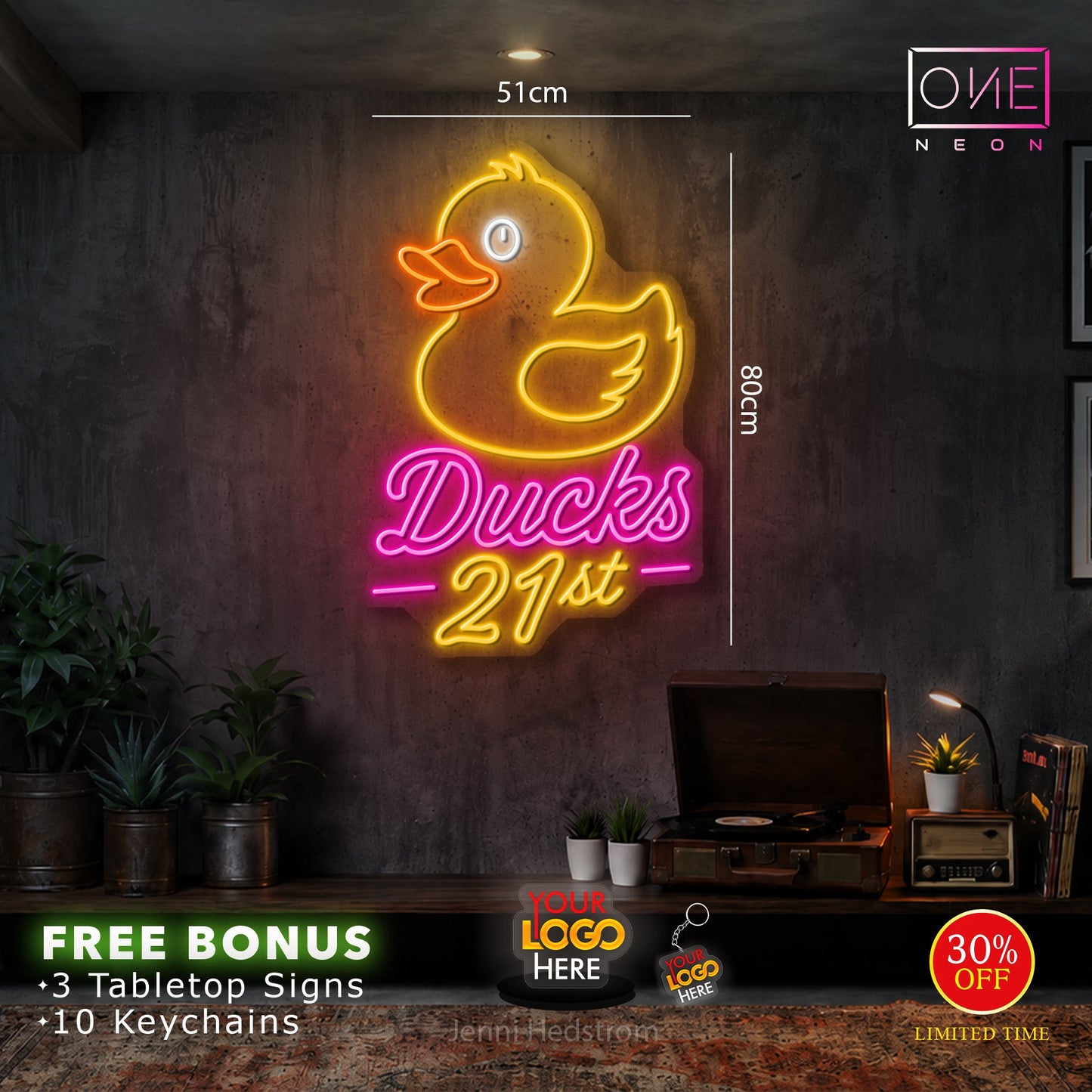 Ducks 21st | LED Neon Sign