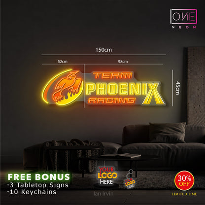 Team phoenix racing ( 2 signs)| LED Neon Sign