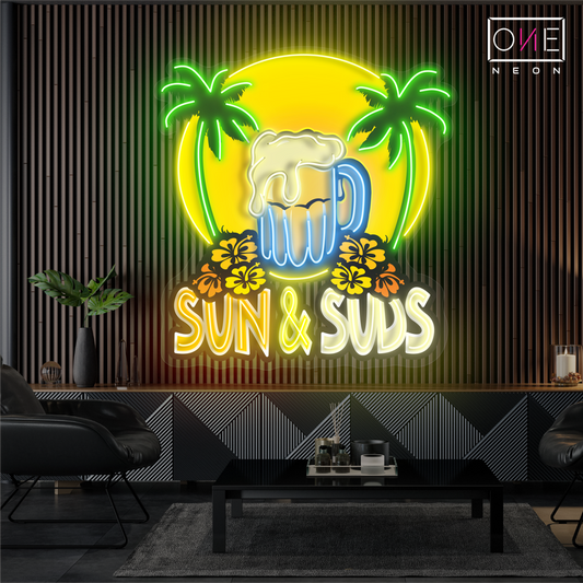 Sun & Suds Artwork Led Neon Sign