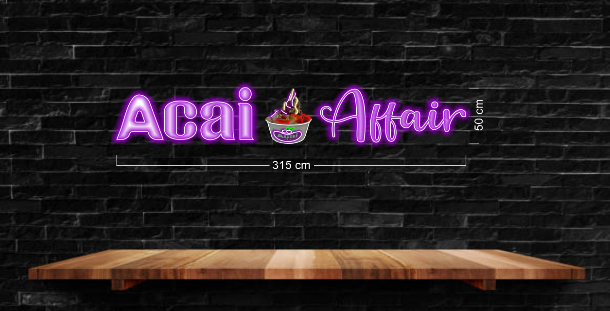 ACAI AFFAIR | LED Neon Sign (Outdoor) – ONE Neon™ Sign - Australia