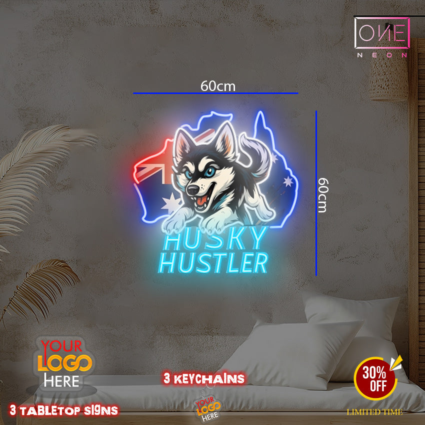 HUSKY HUSTLER | LED Neon Sign