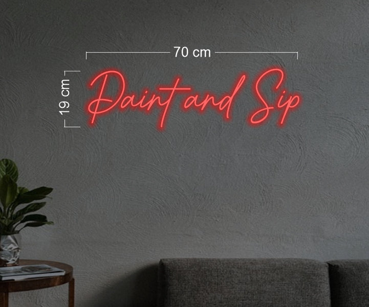 Palle and pour+ Paint and sips (3 signs) | LED Neon Sign