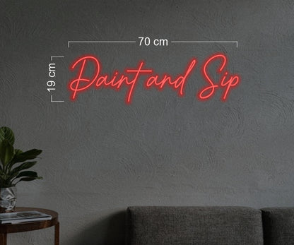 Palle and pour+ Paint and sips (3 signs) | LED Neon Sign