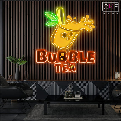 Bubble Tea Artwork Led Neon Sign