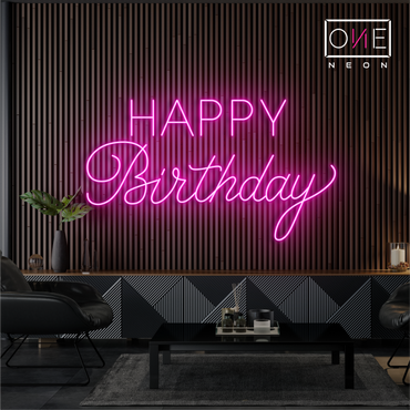 Happy Birthday Led Neon Sign