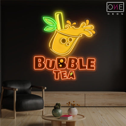 Bubble Tea Artwork Led Neon Sign