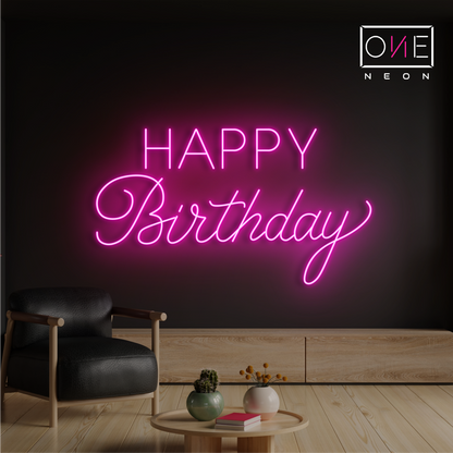 Happy Birthday Led Neon Sign
