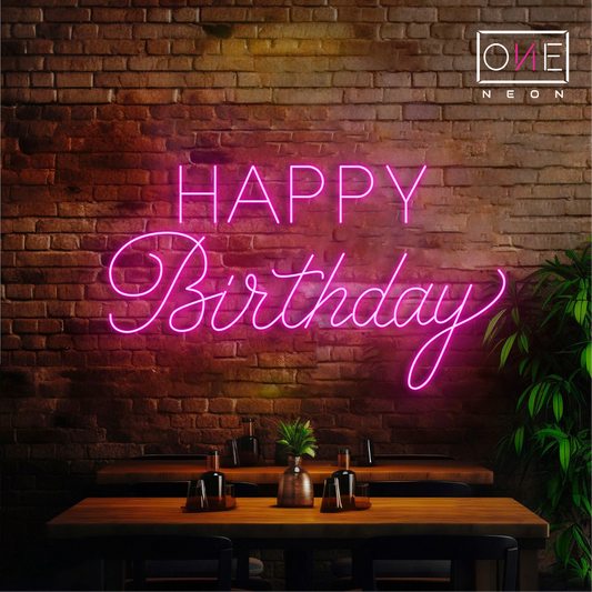 Happy Birthday Led Neon Sign