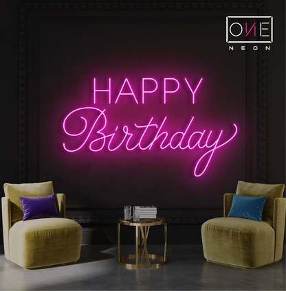 Happy Birthday Led Neon Sign