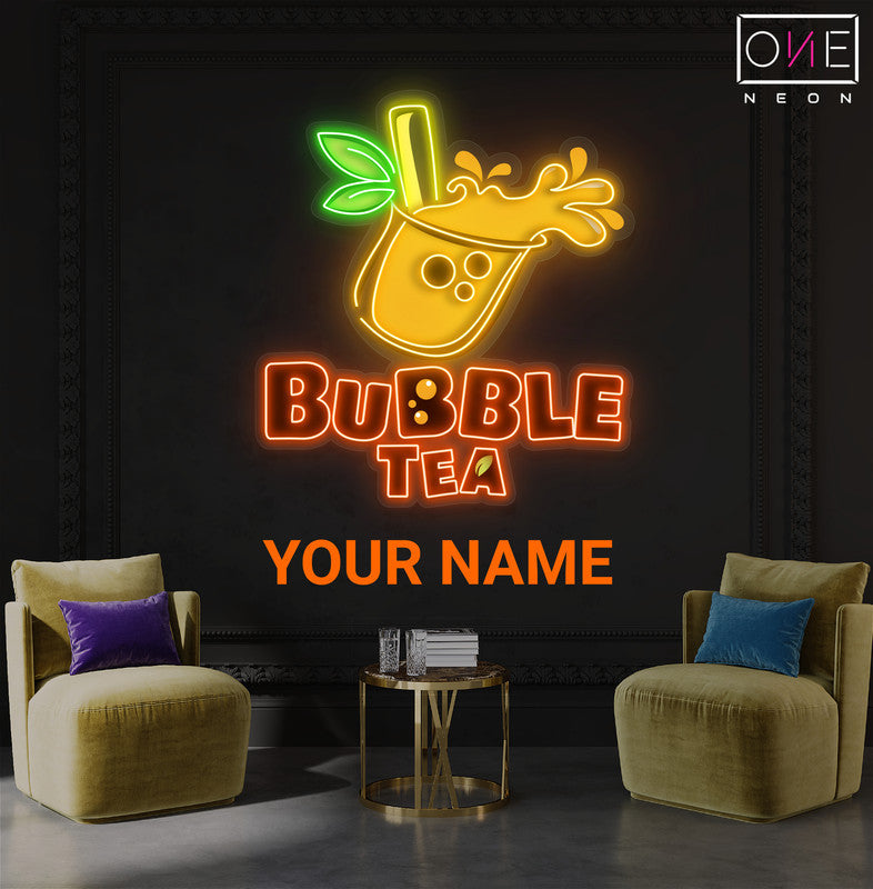 Bubble Tea Artwork Led Neon Sign