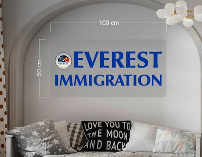 Enseigne au néon LED personnalisée pour entreprise 