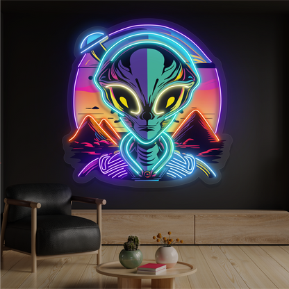 Enseigne au néon LED Mystic Alien Encounter 