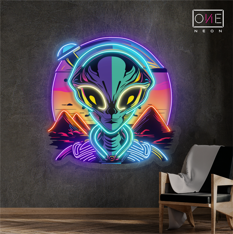 Enseigne au néon LED Mystic Alien Encounter 