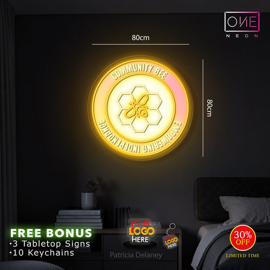 COMMUNITY BEE | LED Neon Sign