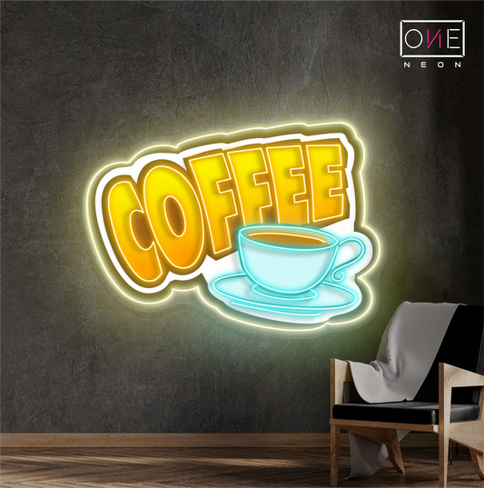 Coffee Artwork Led Neon Sign