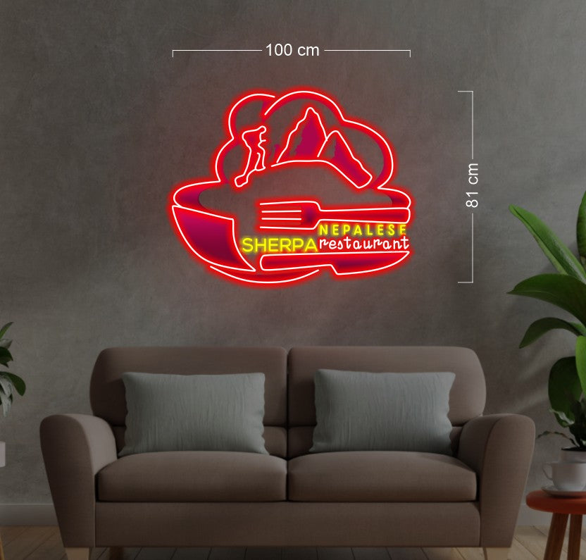 Enseigne au néon LED personnalisée pour entreprise 